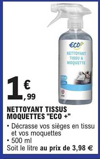 NETTOYANT TISSUS MOQUETTES "ECO +"