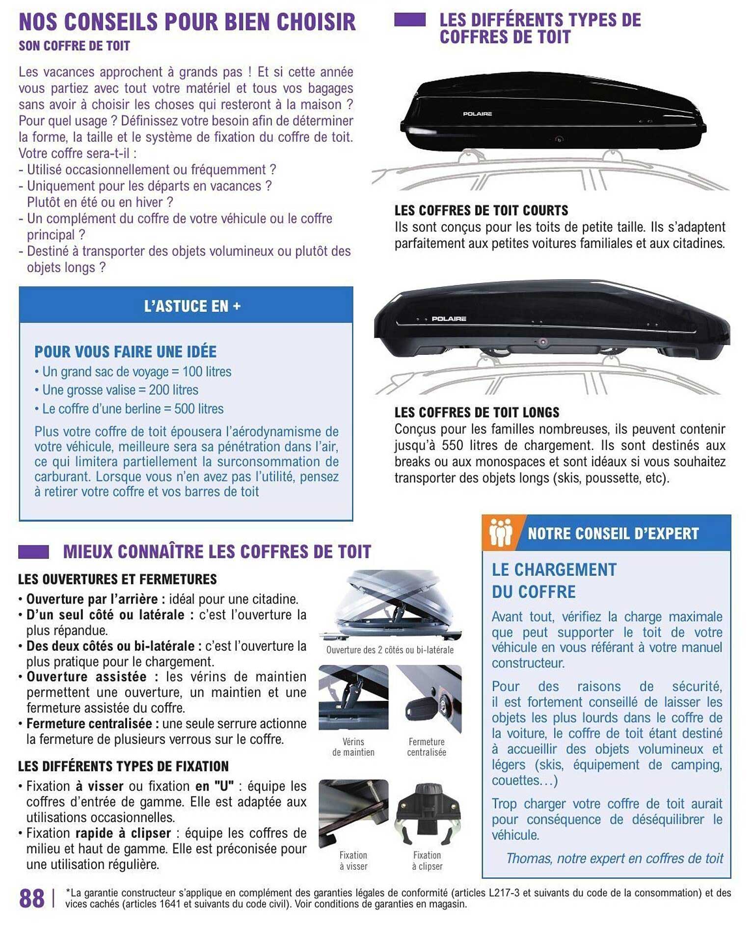 NOS CONSEILS POUR BIEN CHOISIR SON COFFRE DE TOIT