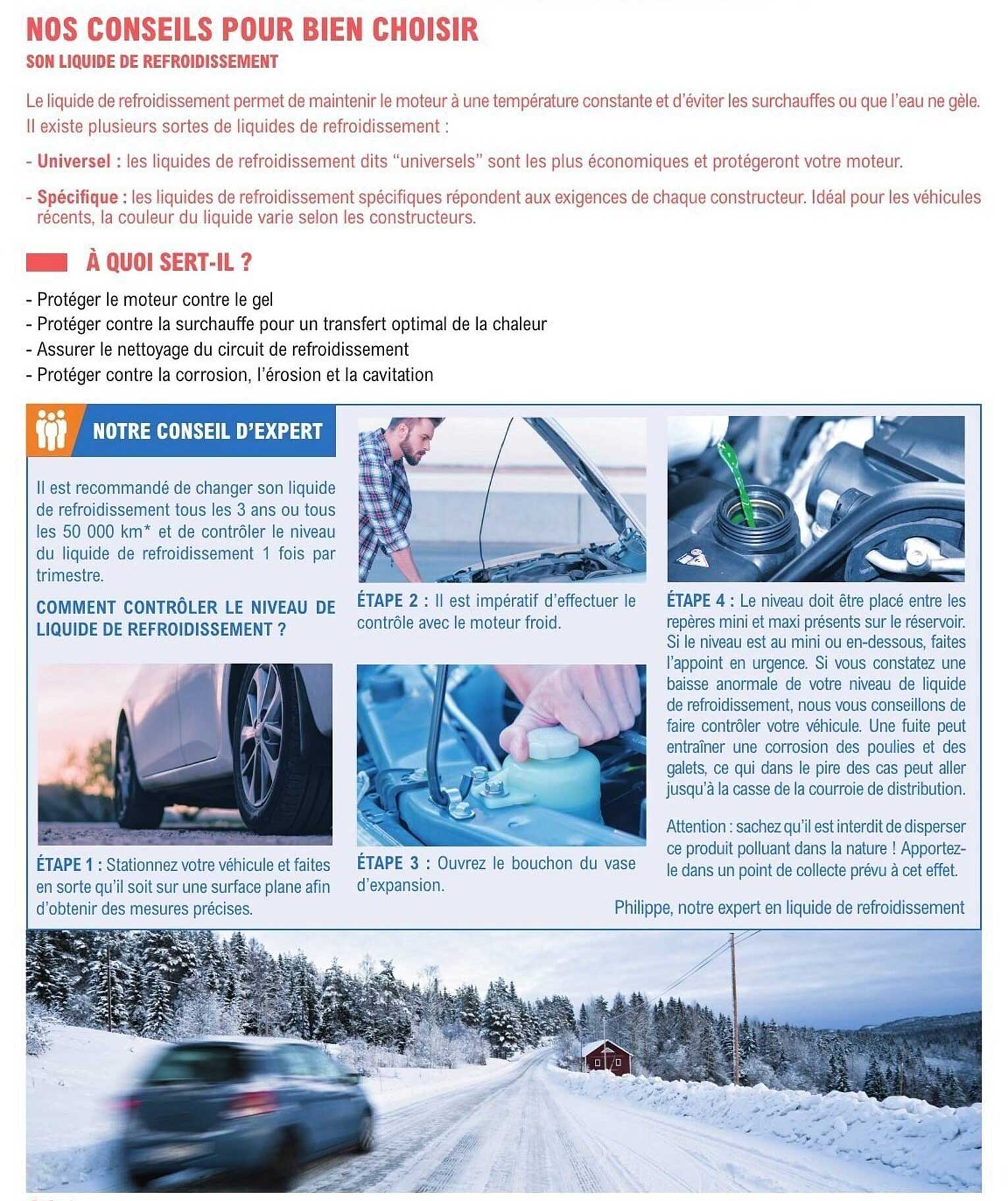 NOS CONSEILS POUR BIEN CHOISIR SON LIQUIDE DE REFROIDISSEMENT