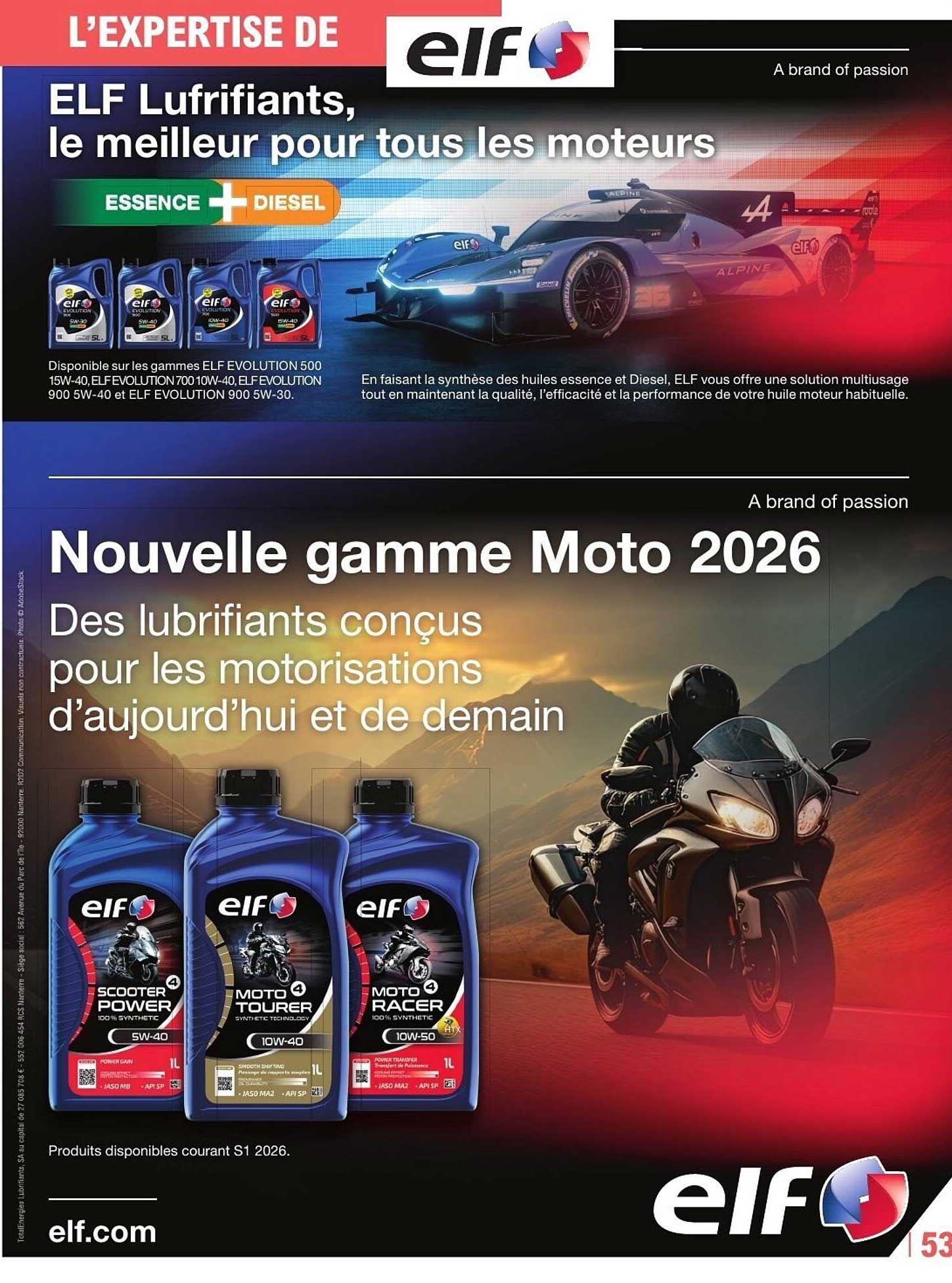 Nouvelle gamme Moto 2026