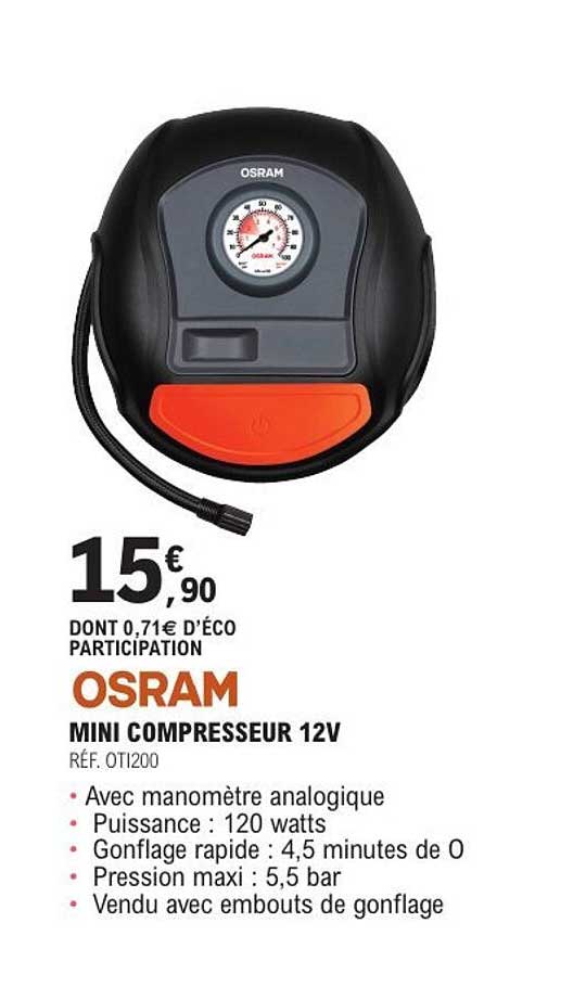 OSRAM MINI COMPRESSEUR 12V