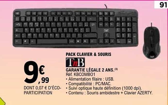 PACK CLAVIER & SOURIS