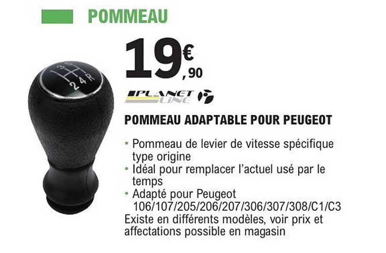 POMMEAU ADAPTABLE POUR PEUGEOT