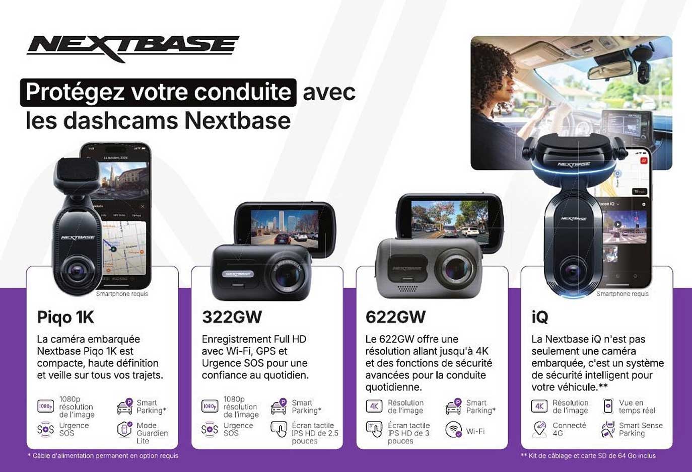Protégez votre conduite avec les dashcams Nextbase