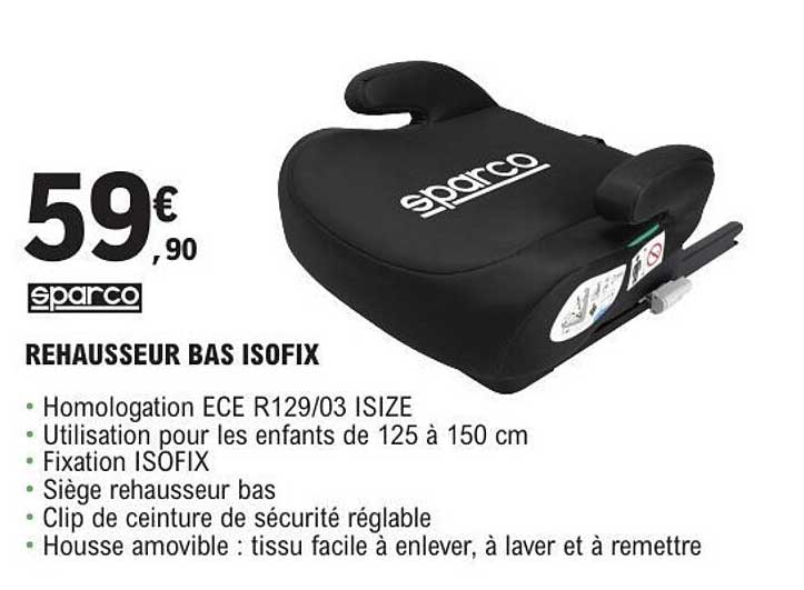 REHAUSSEUR BAS ISOFIX