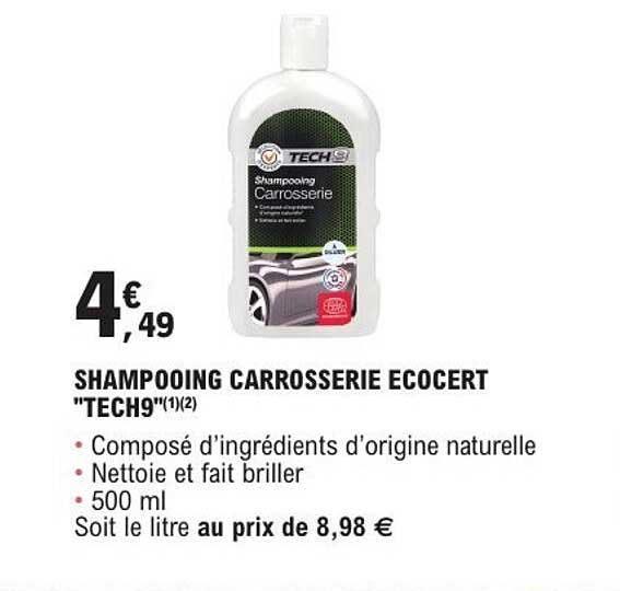 SHAMPOOING CARROSSERIE ECOCERT "TECH9"(1)(2)