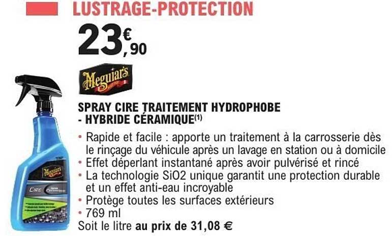 SPRAY CIRE TRAITEMENT HYDROPHOBE - HYBRIDE CÉRAMIQUE(1)