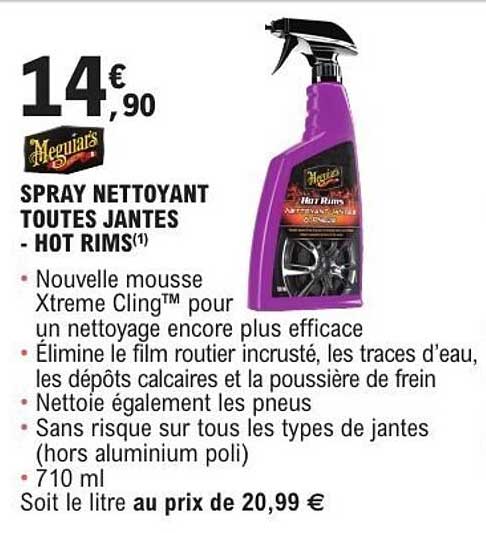 SPRAY NETTOYANT TOUTES JANTES - HOT RIMS(1)