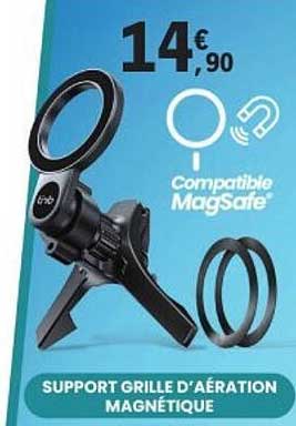 SUPPORT GRILLE D’AÉRATION MAGNÉTIQUE