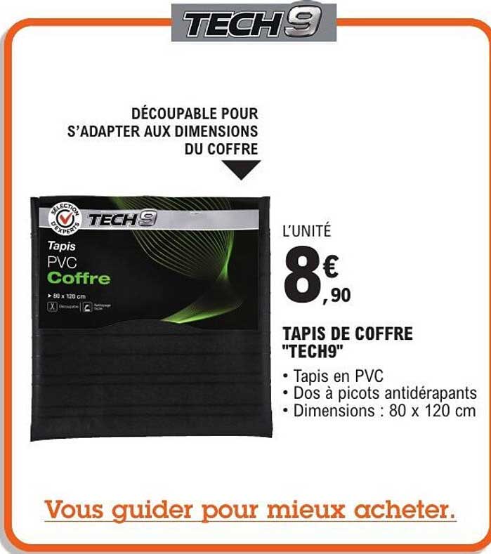 TAPIS DE COFFRE "TECH9"