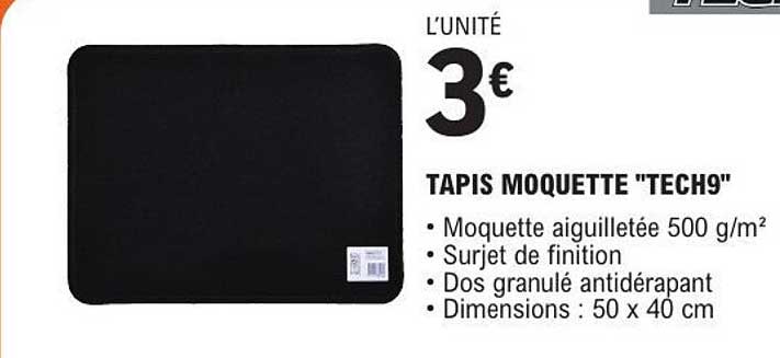 TAPIS MOQUETTE "TECH9"
