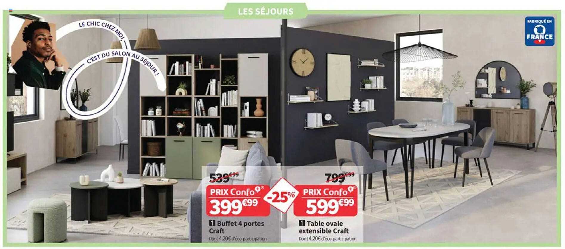 1 Buffet 4 portes Craft