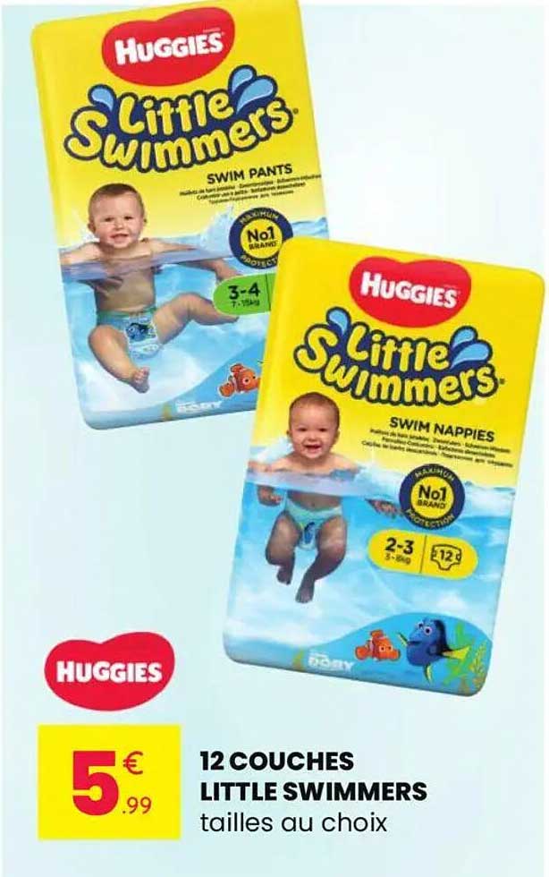 12 COUCHES LITTLE SWIMMERS