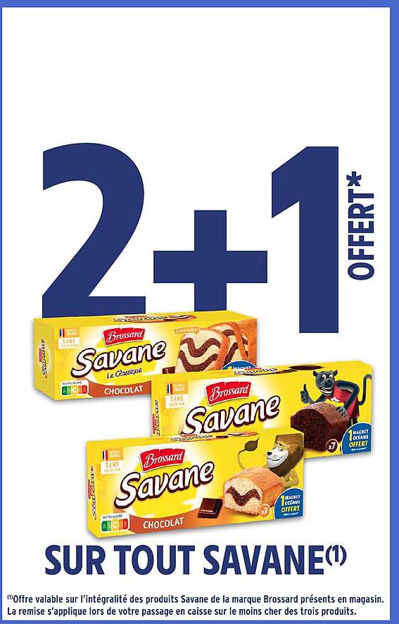 2+1 OFFERT* SUR TOUT SAVANE