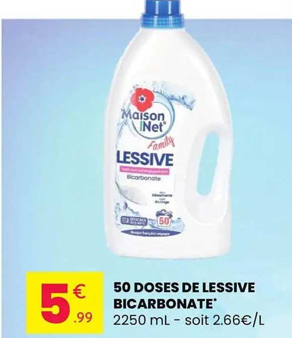 50 DOSES DE LESSIVE BICARBONATE*