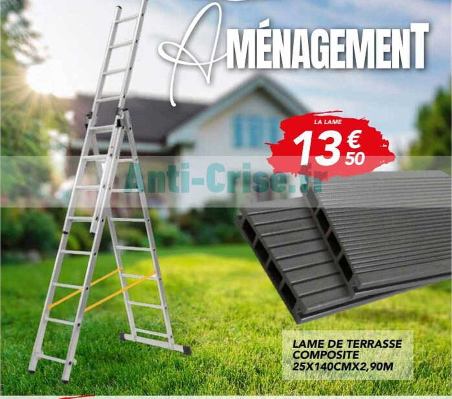 Aménagement Lame de terrasse composite