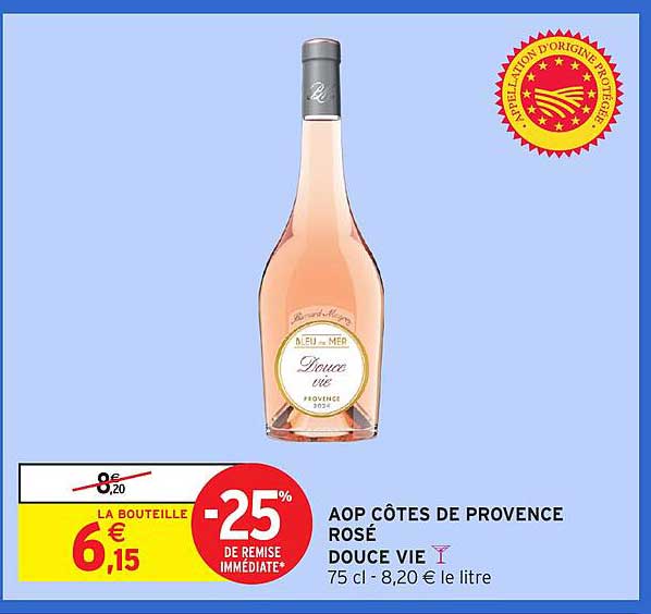 AOP CÔTES DE PROVENCE ROSÉ DOUCE VIE