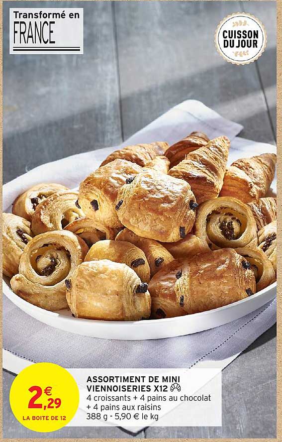 ASSORTIMENT DE MINI VIENNOISERIES X12