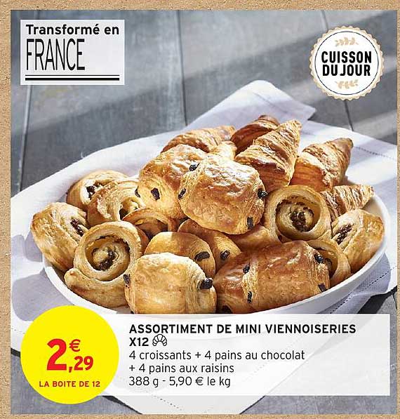 ASSORTIMENT DE MINI VIENNOISERIES X12