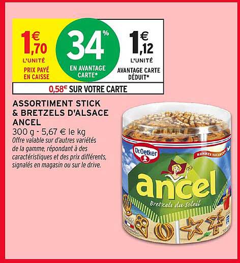 ASSORTIMENT STICK & BRETZELS D'ALSACE ANCEL