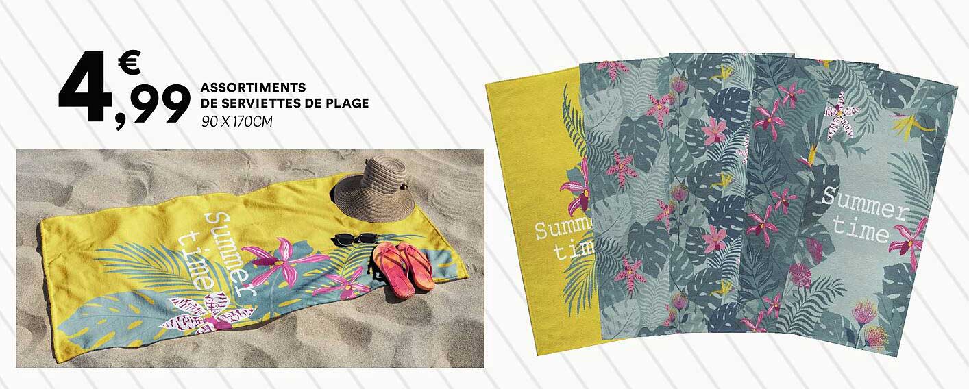 ASSORTIMENTS DE SERVIETTES DE PLAGE
