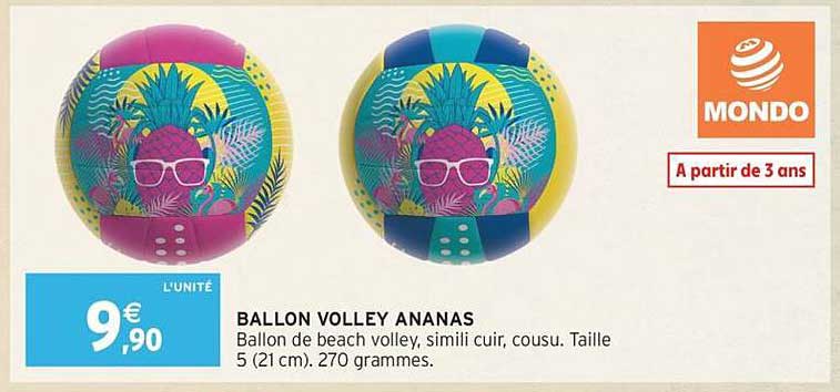 BALLON VOLLEY ANANAS