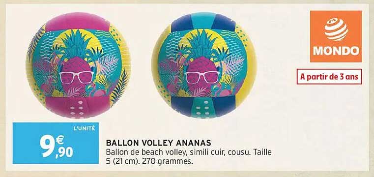 BALLON VOLLEY ANANAS