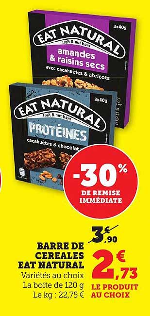 BARRE DE CEREALES EAT NATURAL