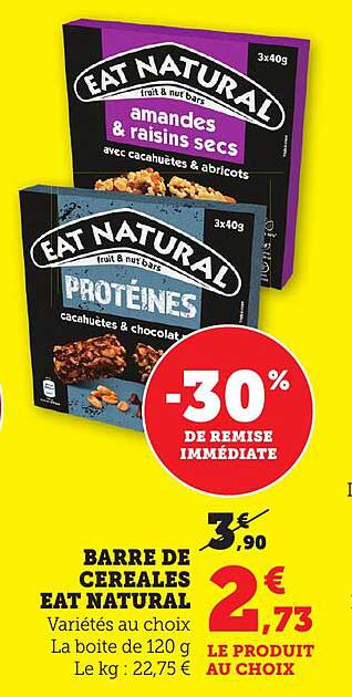 BARRE DE CEREALES EAT NATURAL