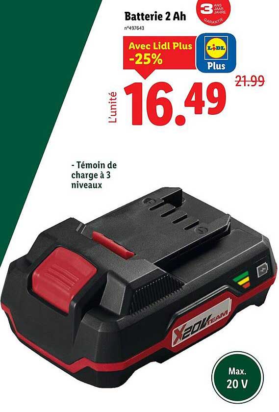Batterie 2 Ah