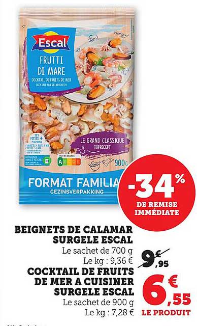 BEIGNETS DE CALAMAR SURGELE ESCAL