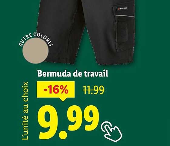 Bermuda de travail