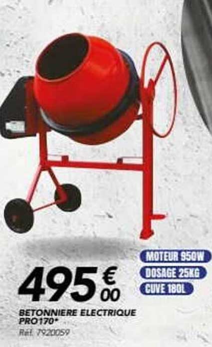 BETONNIERE ELECTRIQUE PRO170*