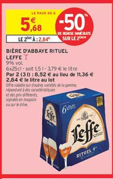 Bière d'Abbaye Rituel Leffe