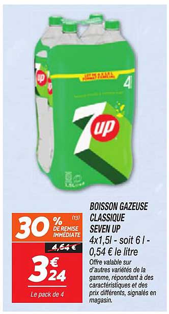BOISSON GAZEUSE CLASSIQUE SEVEN UP
