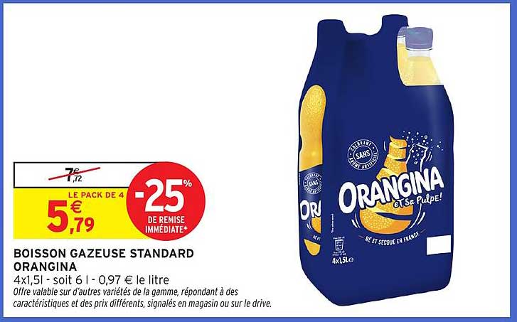 BOISSON GAZEUSE STANDARD ORANGINA