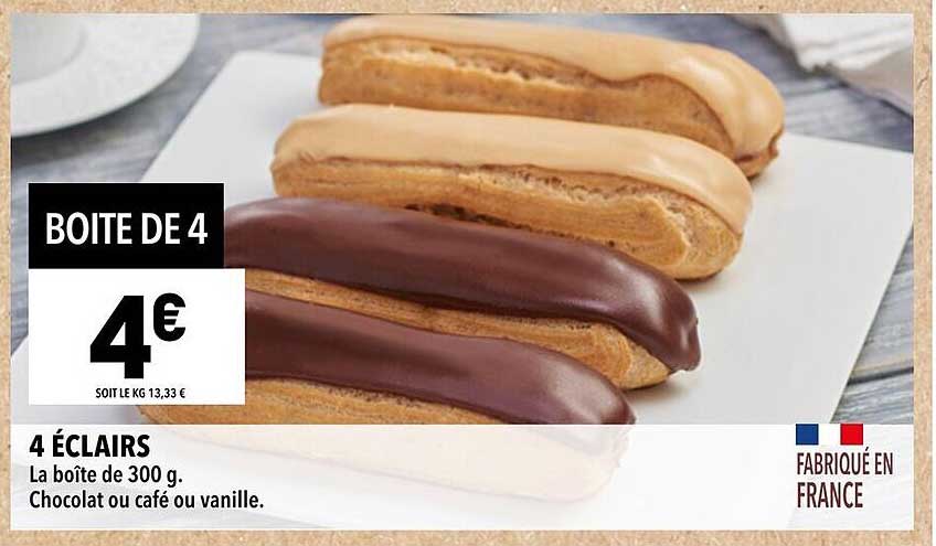 BOITE DE 4 ÉCLAIRS
