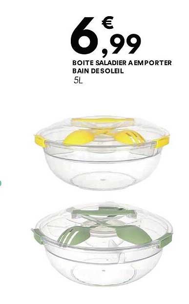 BOITE SALADIER A EMPORTER BAIN DESOLEIL 5L