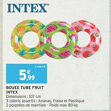BOUEE TUBE FRUIT INtex