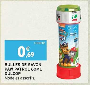 BULLES DE SAVON PAW PATROL 60ML DULCOP