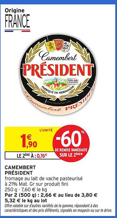CAMEMBERT PRÉSIDENT