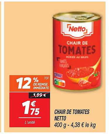 CHAIR DE TOMATES NETTO