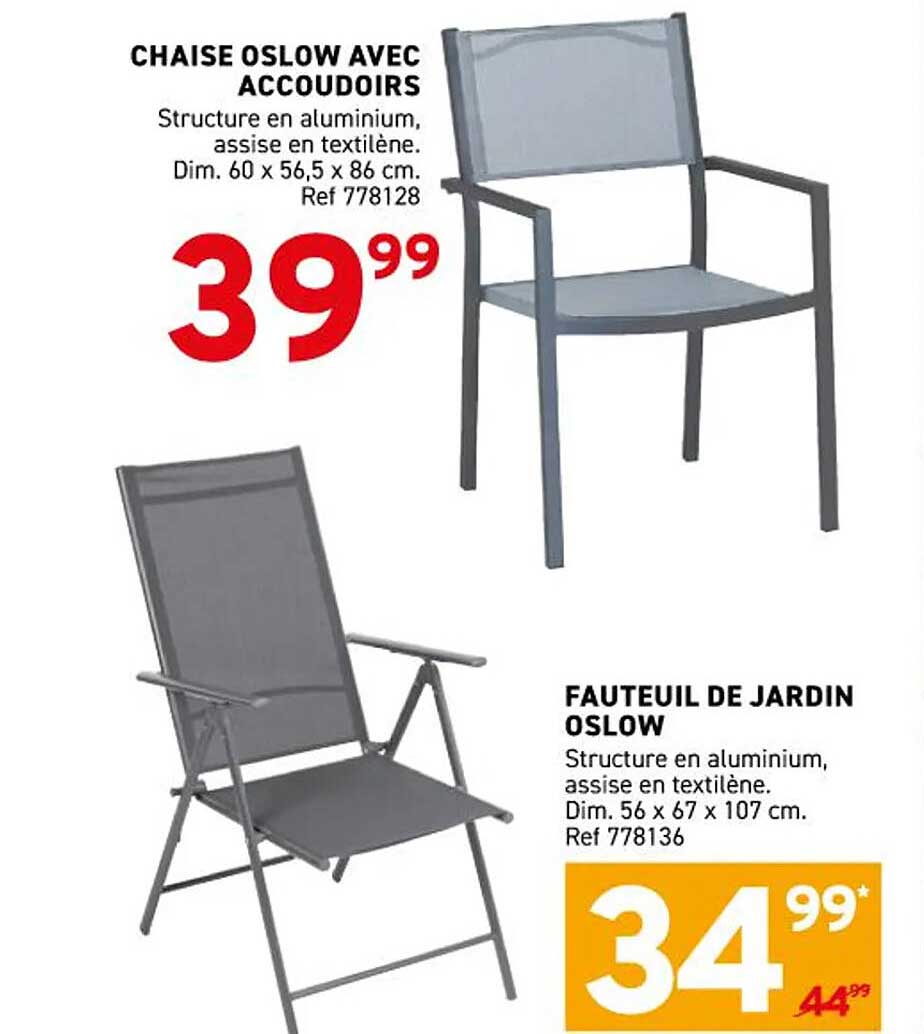 CHAISE OSLOW AVEC ACCOUDOIRS