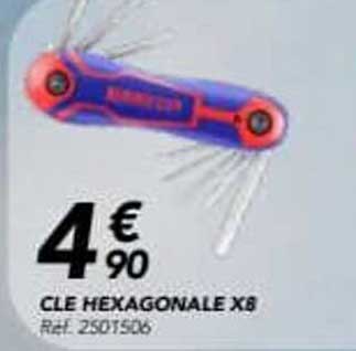 CLE HEXAGONALE X8