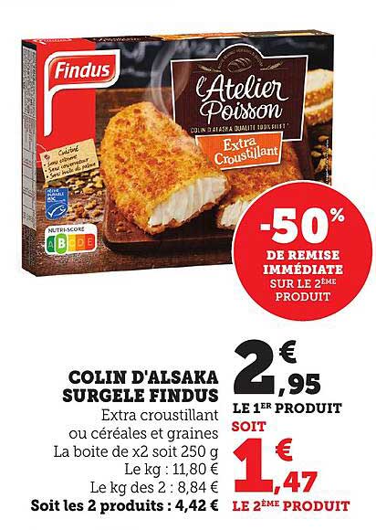 COLIN D'ALSACE SURGELE FINDUS