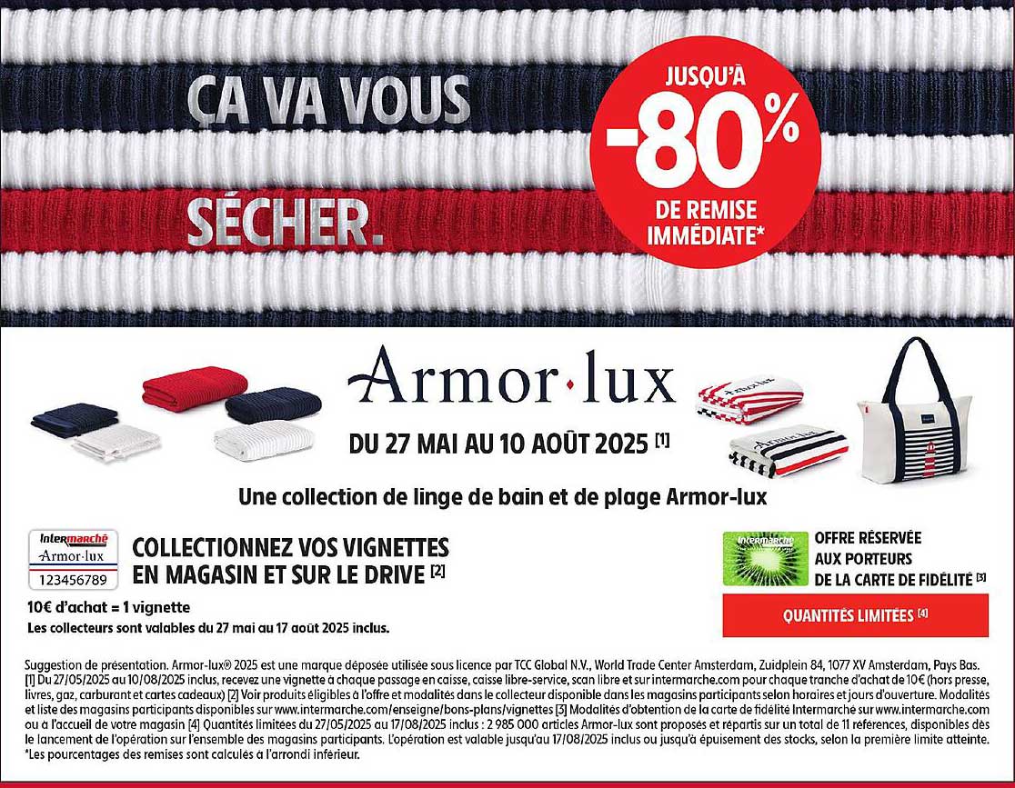 Collection de linge de bain et de plage Armor-lux