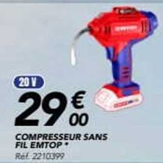 COMPRESSEUR SANS FIL EMTOP *