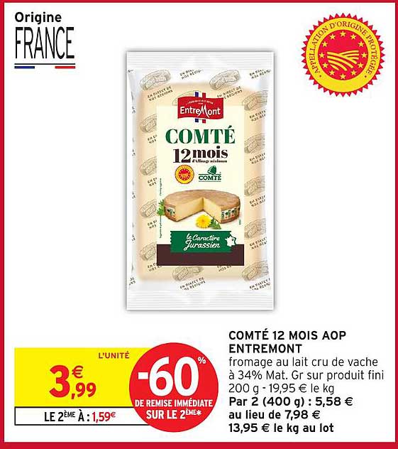 COMTÉ 12 MOIS AOP ENTREMONT