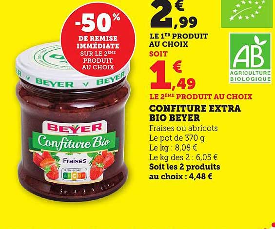 CONFITURE EXTRA BIO BEYER