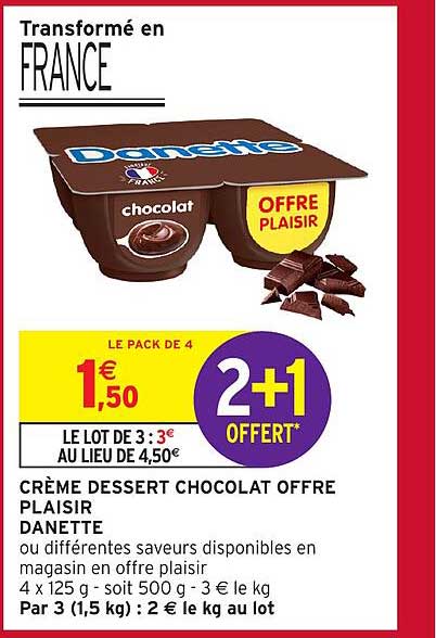 CRÈME DESSERT CHOCOLAT OFFRE PLAISIR